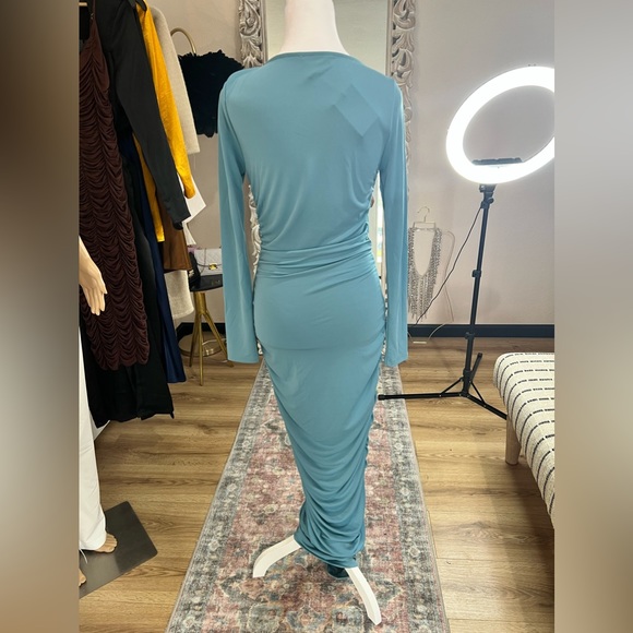 Michael Costello x REVOLVE Kylee Midi Dress in Dusty Blue - Picture 10 of 10